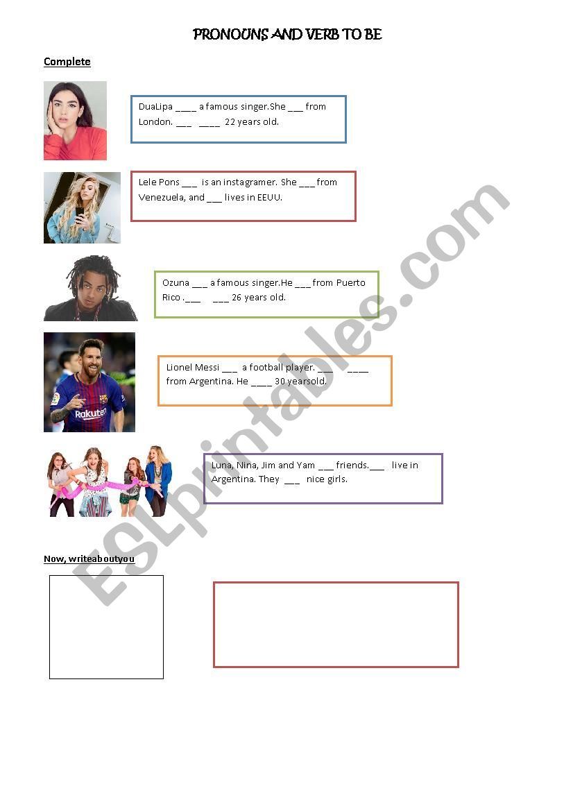 Famous people - ESL worksheet by riosmariana9