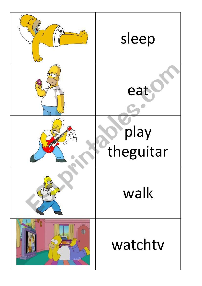 Verbs worksheet