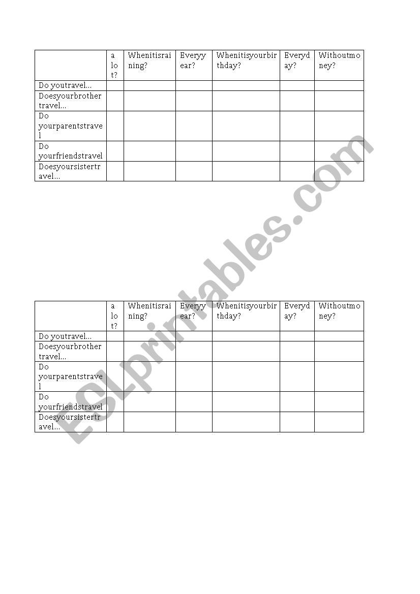 battleship worksheet