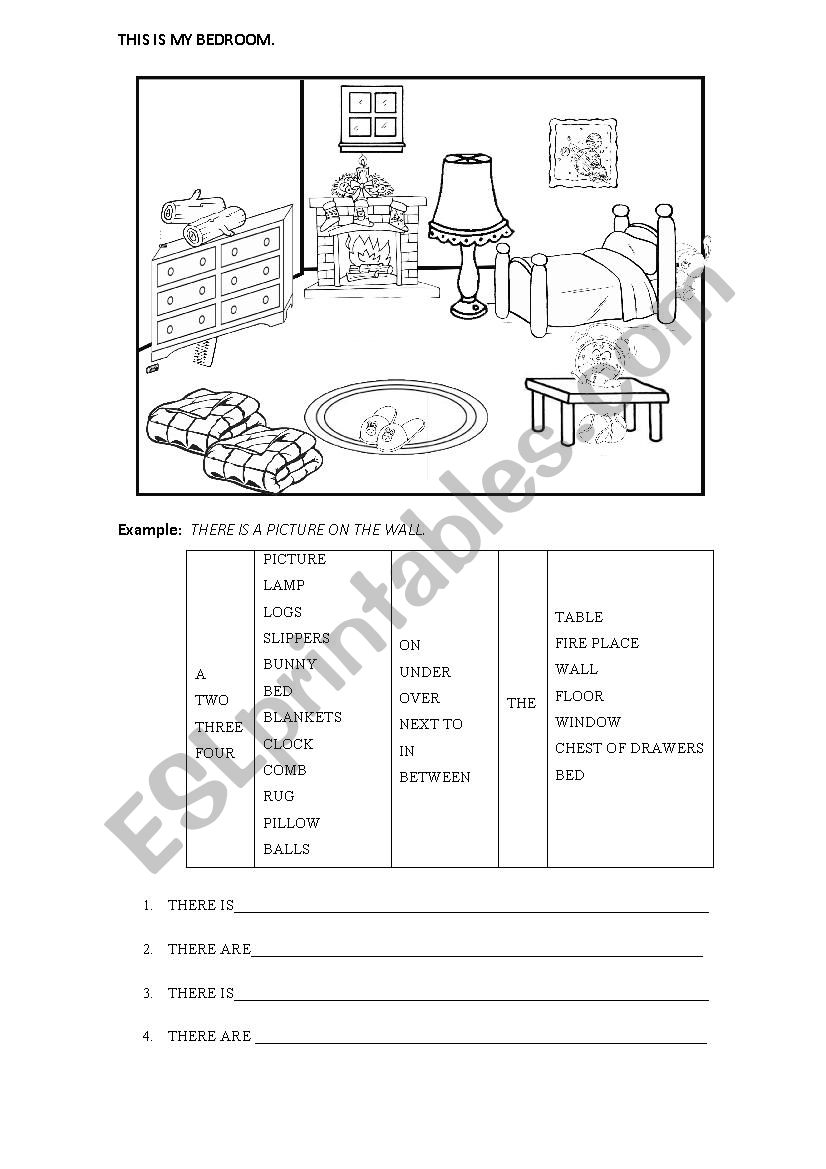 There is/  There are worksheet