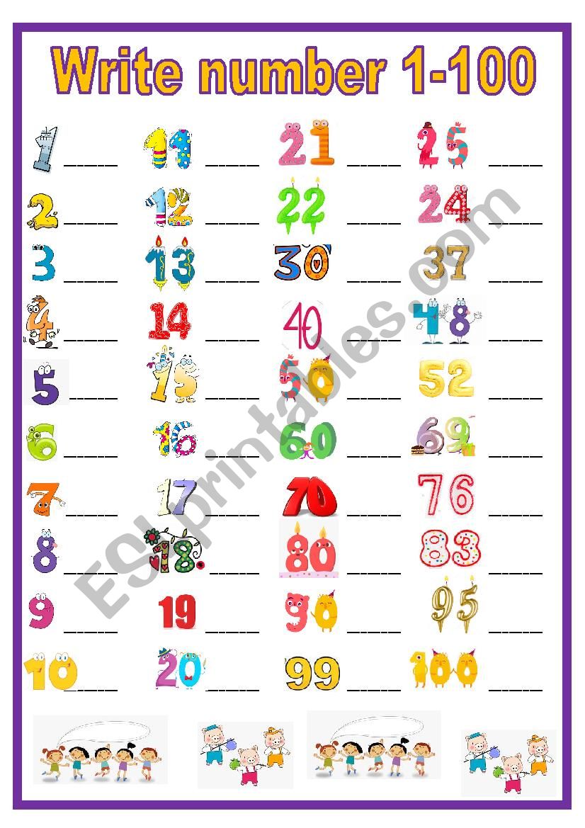 Number ESL Worksheet By Sweetdreamja