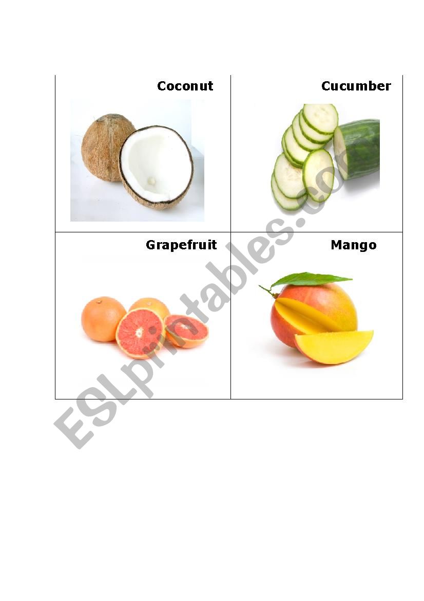 Fruit 2 worksheet