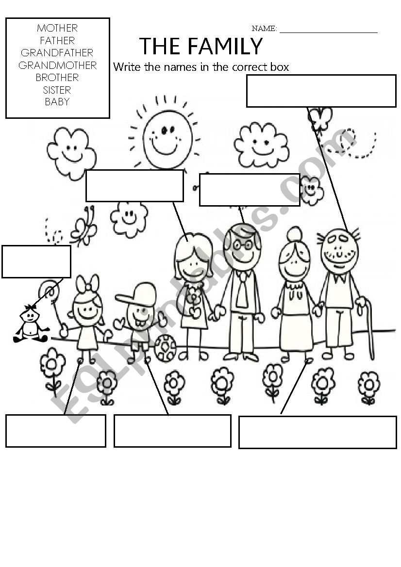 This Is My Family 2 Esl Worksheet By Kita19 5FA