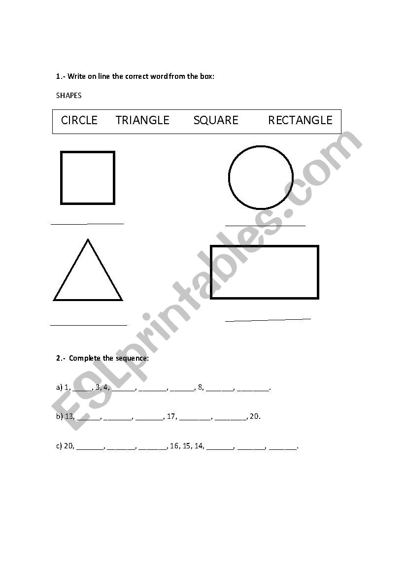 DIAGNOSTIC EXAM FIRST GRADE ESL Worksheet By Marianiux