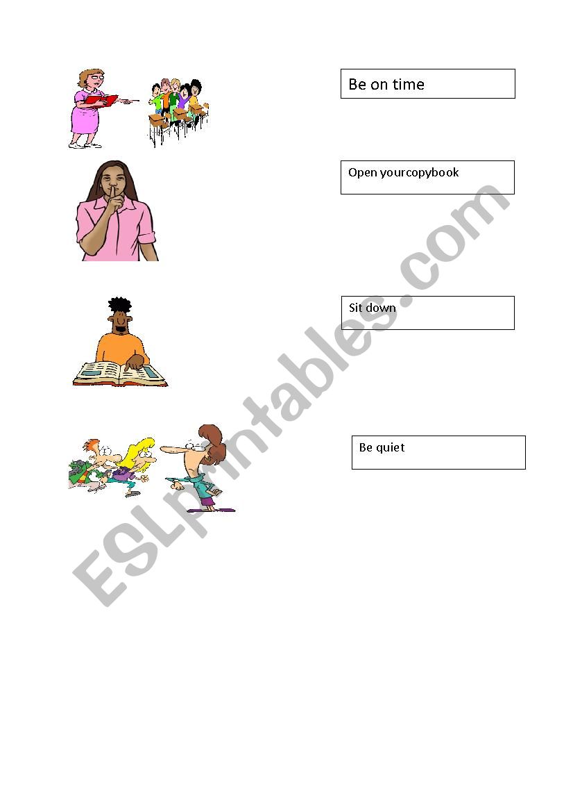 Classroom english  worksheet