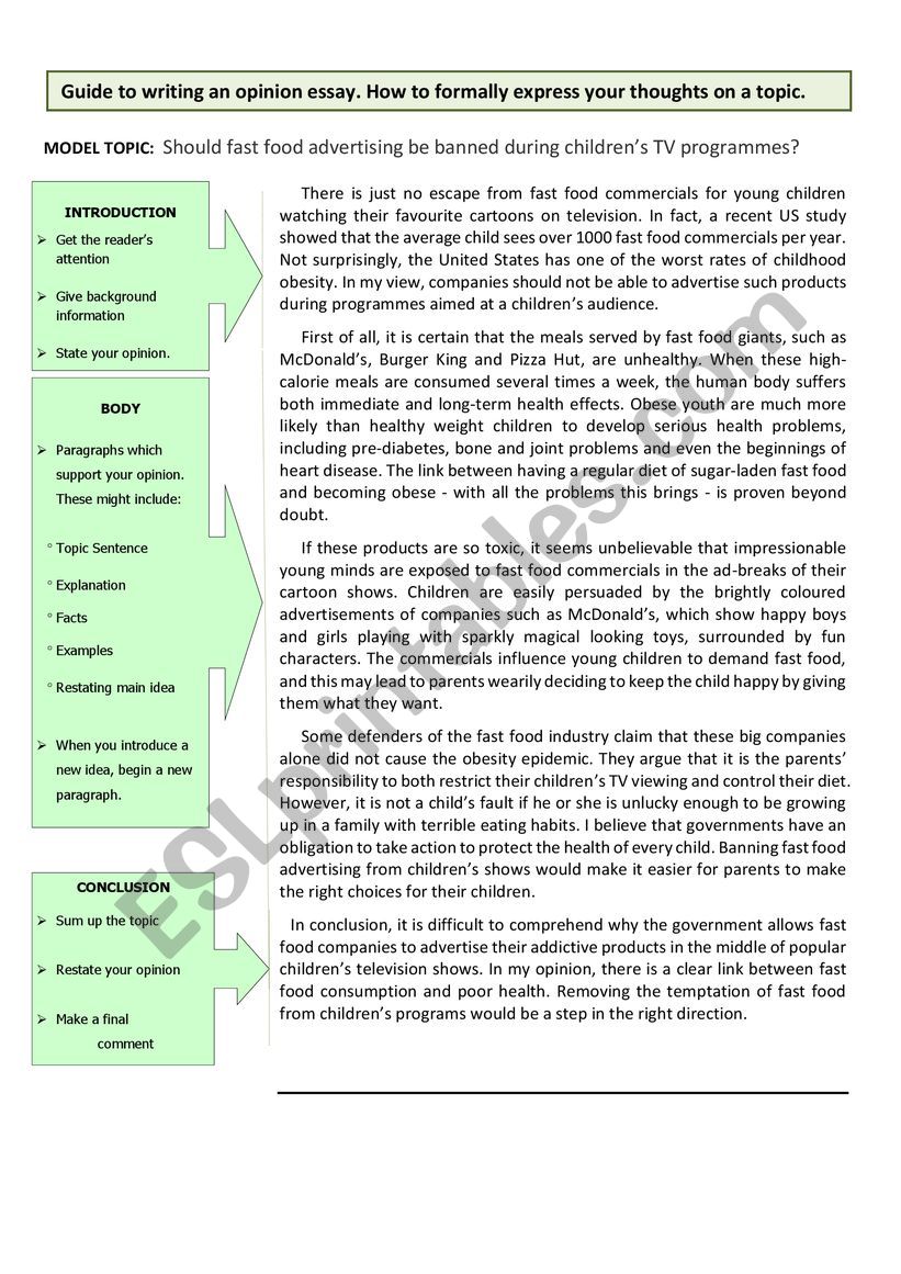  Opinion Essay Examples Example Of Opinion Essay Free Essays 2022 10 14