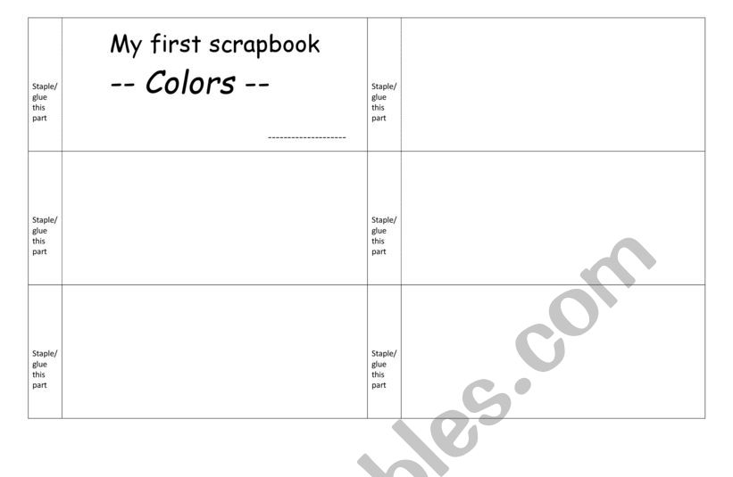 Colour Matching worksheet
