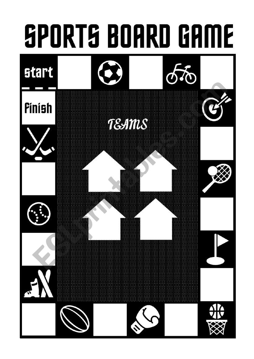 Sports Board Game worksheet