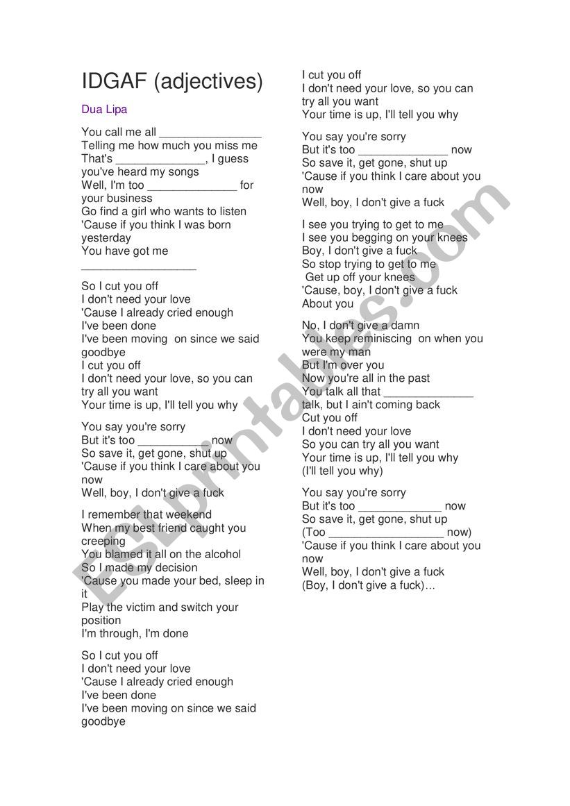 No Goodbyes By Dua Lipa Lyrics