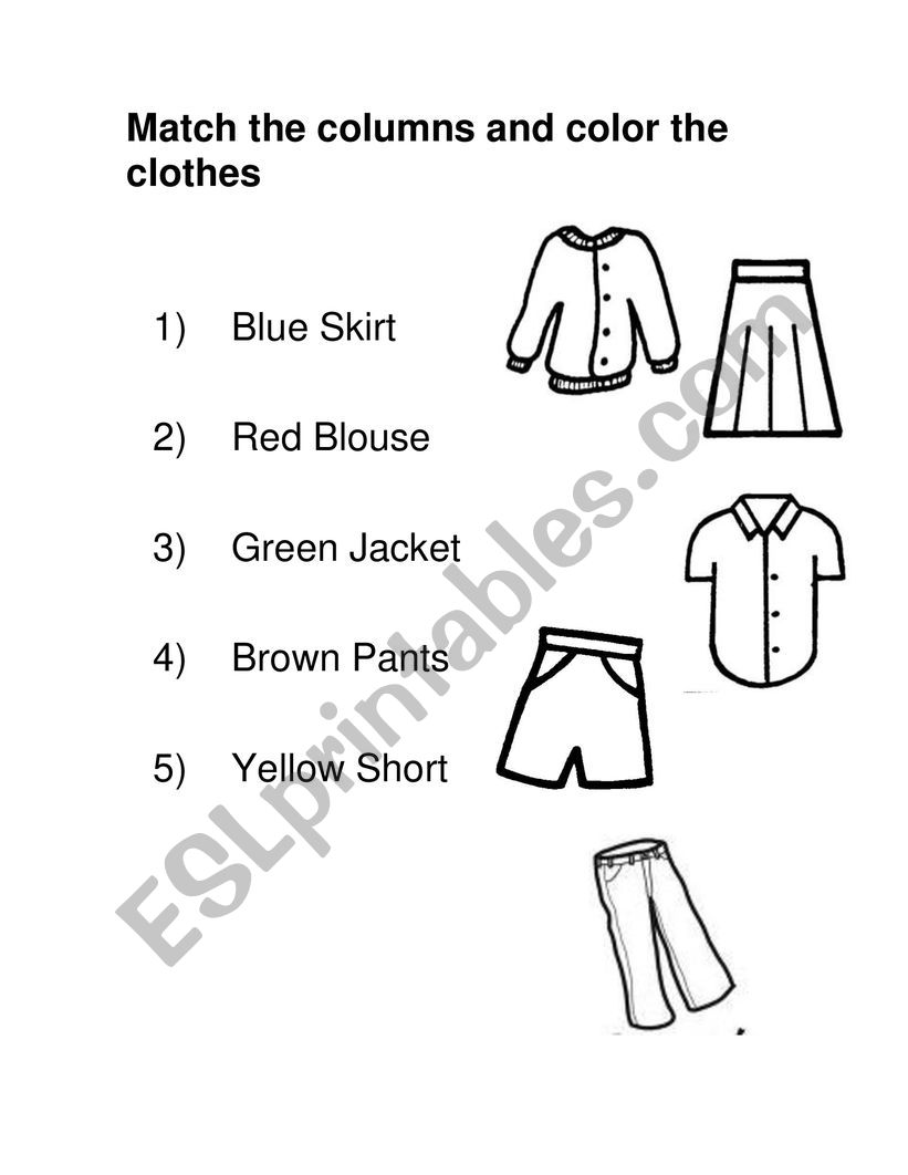 COLOR worksheet