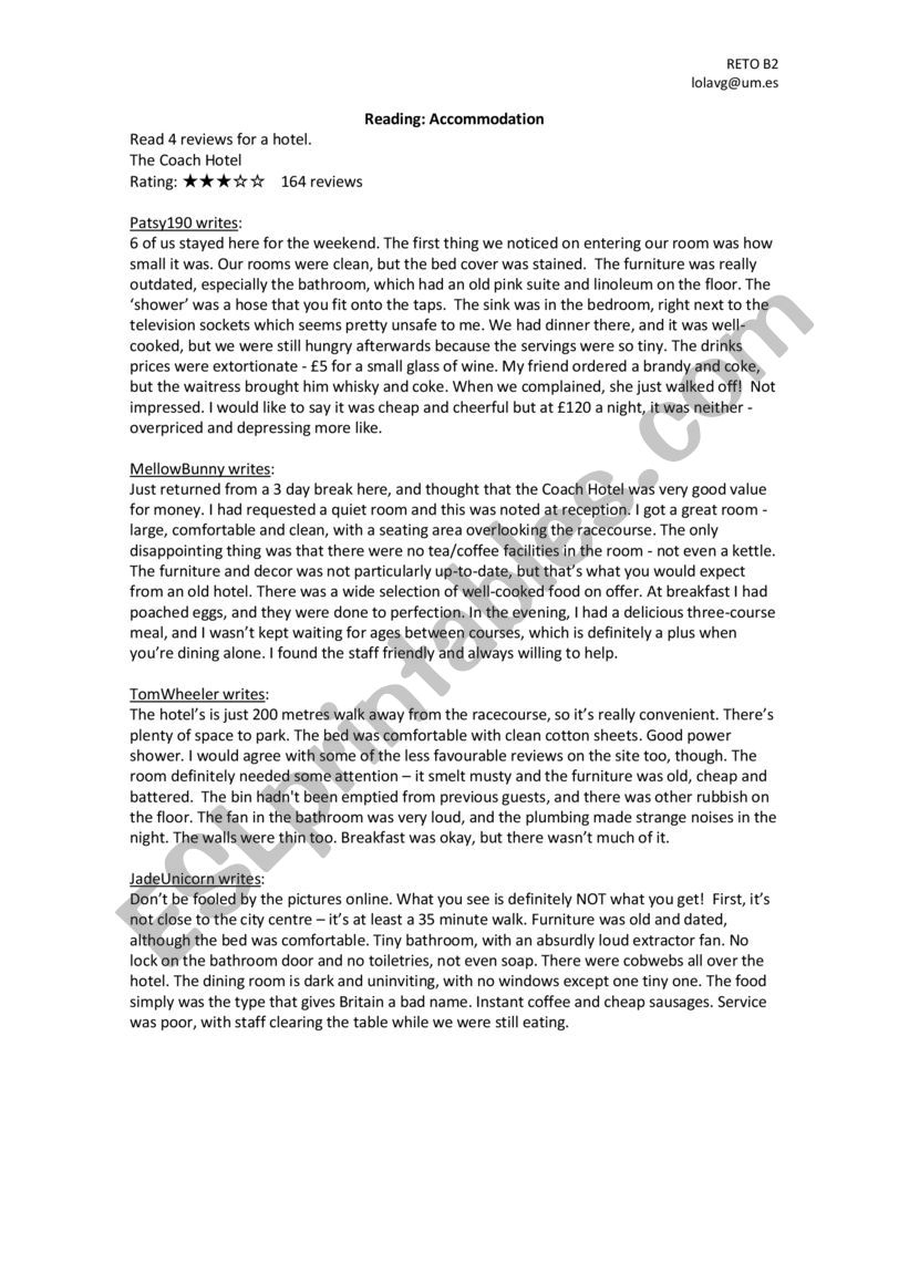 review worksheet