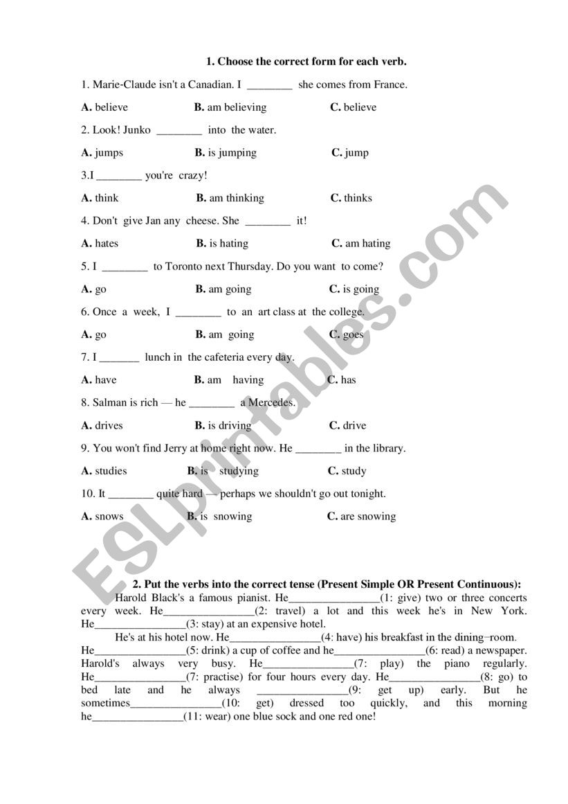 entry test. form 7 worksheet