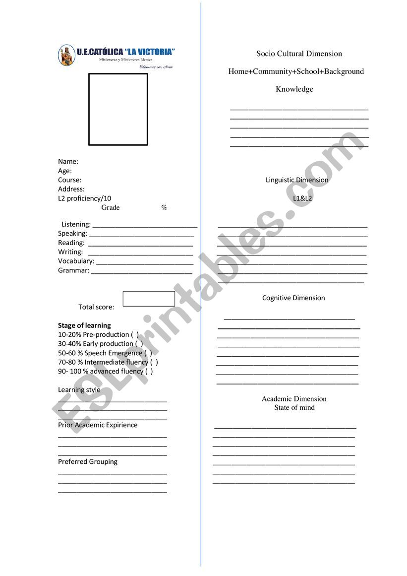 BDI worksheet