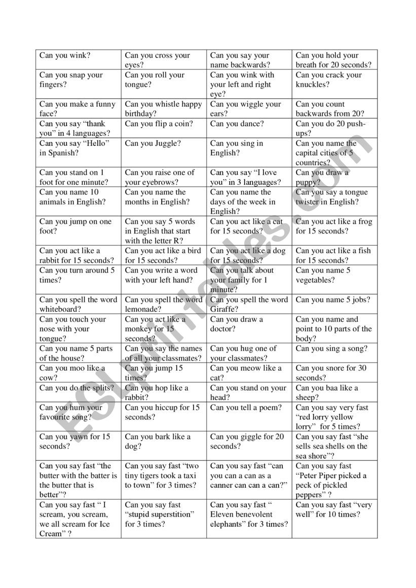Can & Cant dialogue worksheet