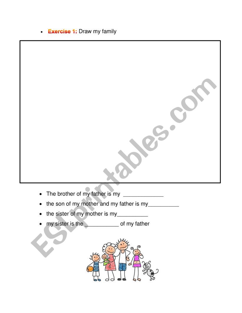 Family  worksheet