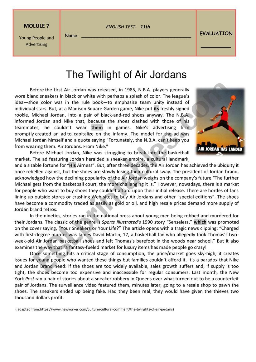 The Twilight of Air Jordans