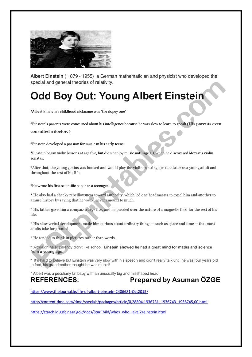 Odd Boy Out: Young Albert Einstein