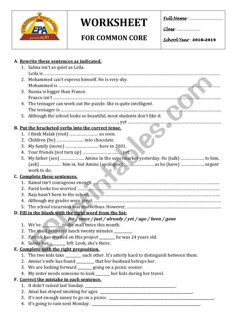 mixed language worksheet worksheet