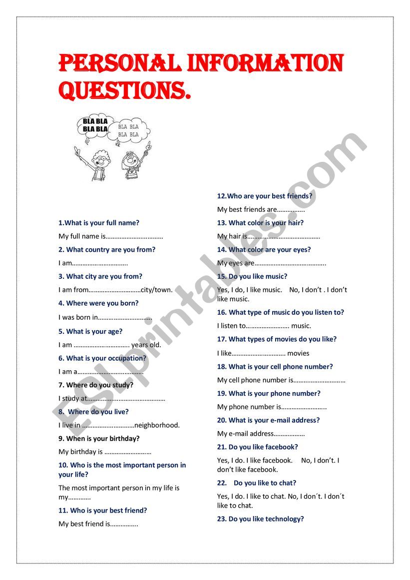 Conversation. worksheet