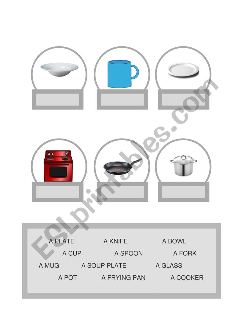 kitchen Things 2 (10.07.09) - ESL worksheet by manuelanunes3