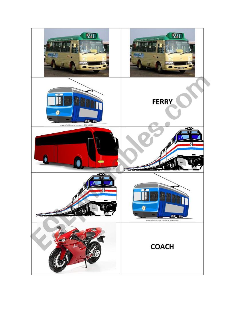 Domino transport worksheet