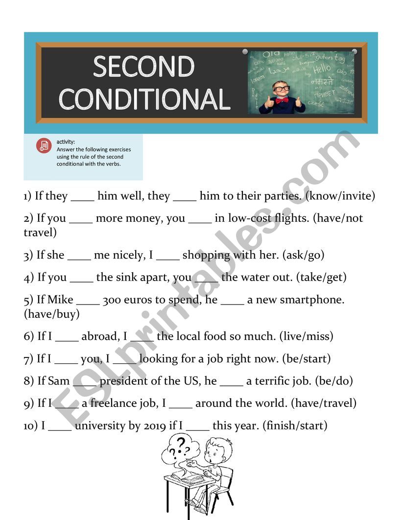 WSLH-SECOND CONDITIONAL worksheet