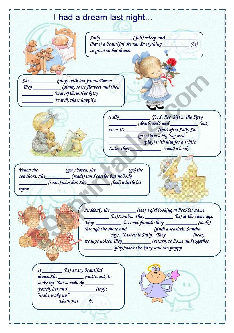 simple past tense-practice for second forms of verbs - ESL