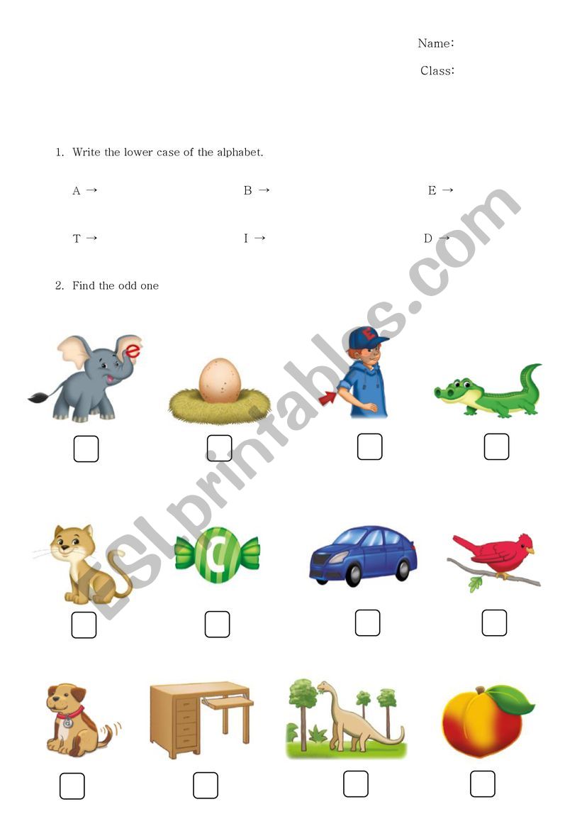 alphabet activity worksheet