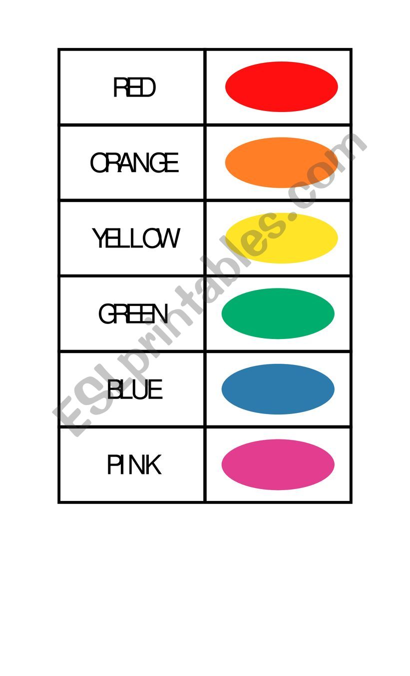 memo test Colours - ESL worksheet by andyscali