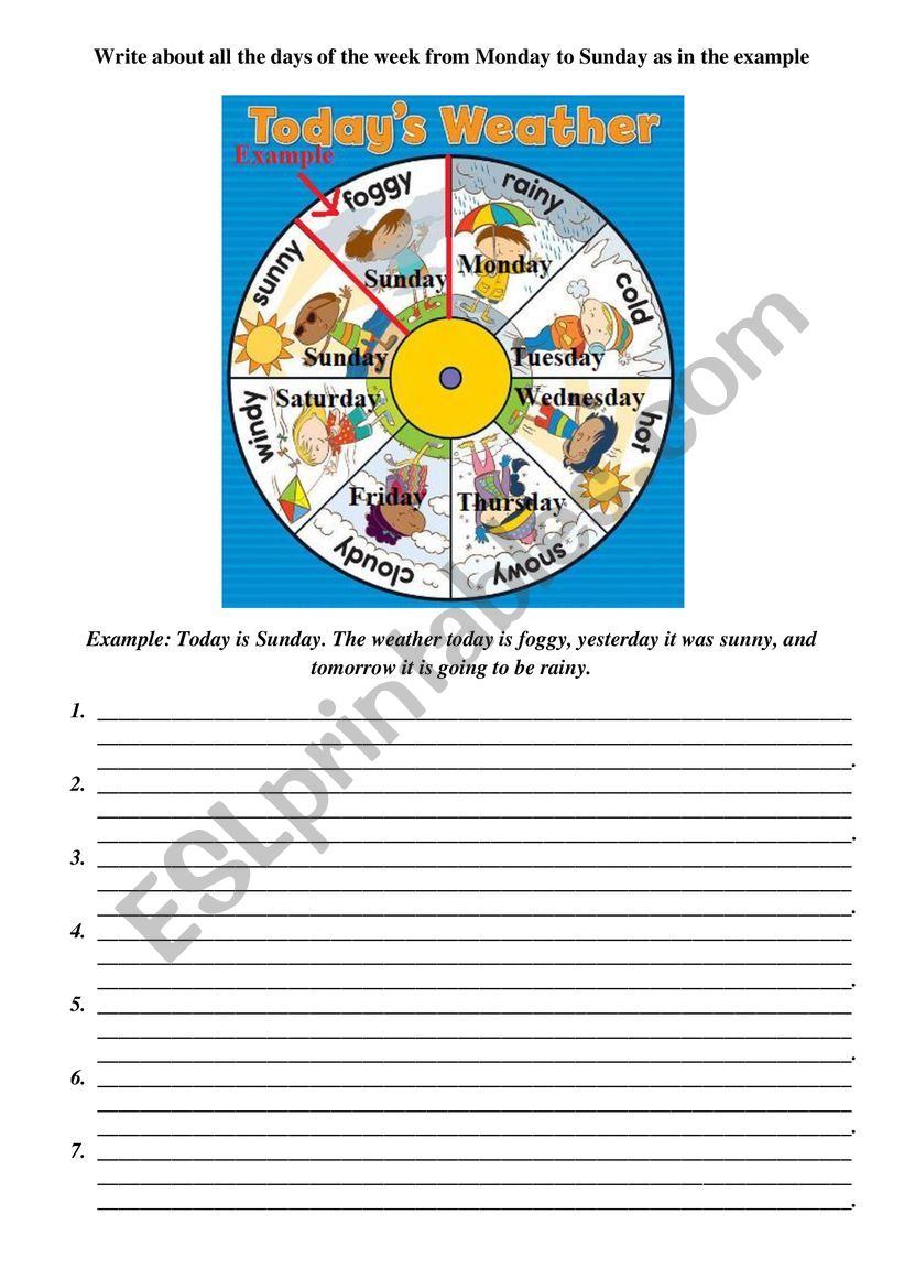 Weather Worksheet  worksheet