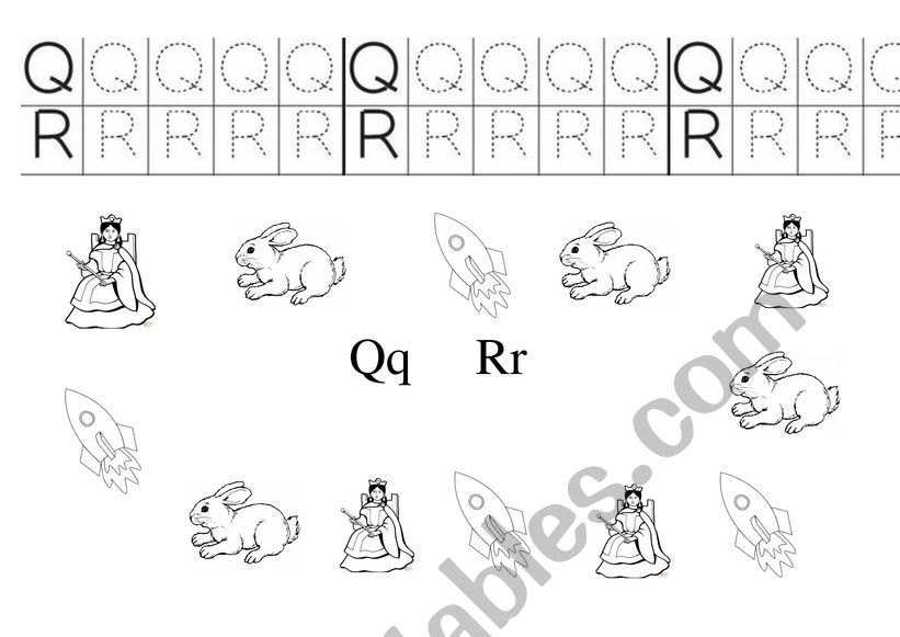 Alphabet Practice Q R Kidspressmagazinecom My Alphabet P Q R English Esl Worksheets For 