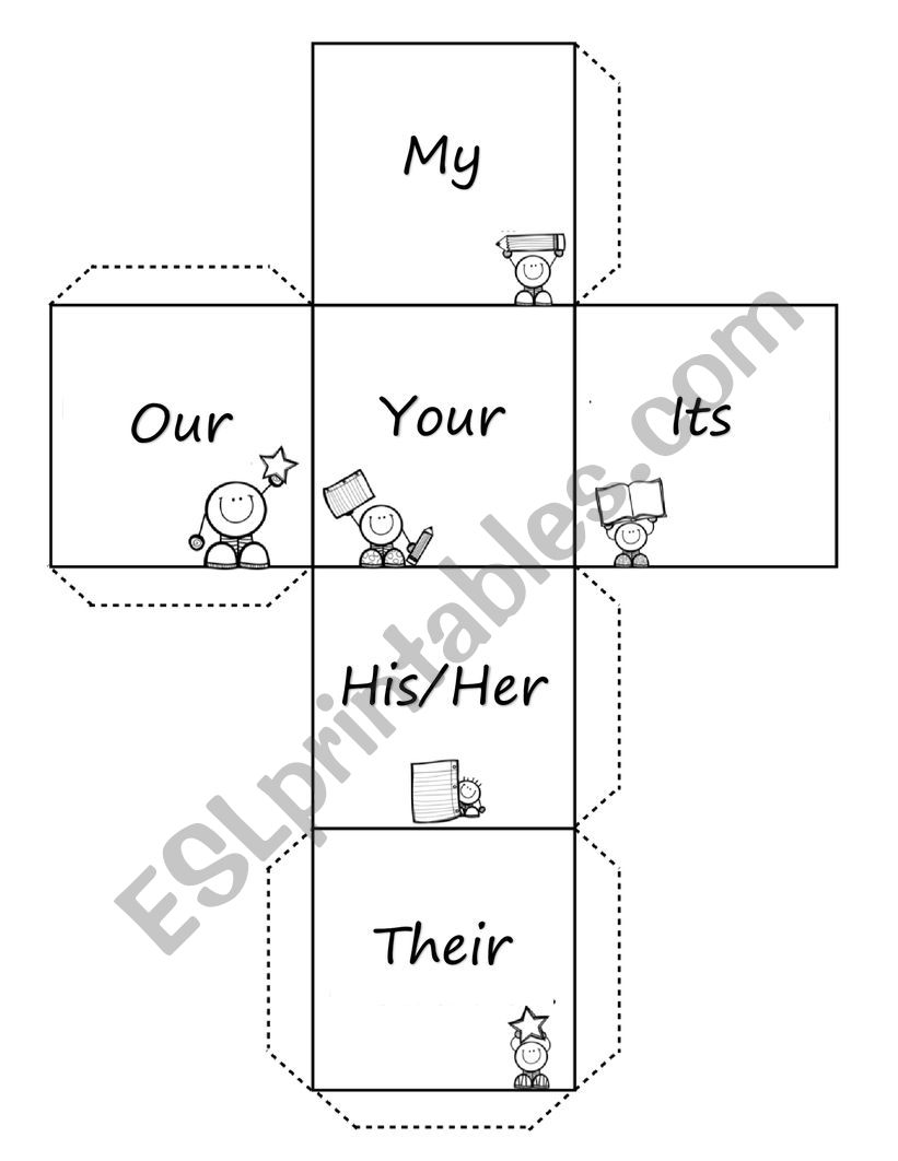 Possessive adjectives die worksheet