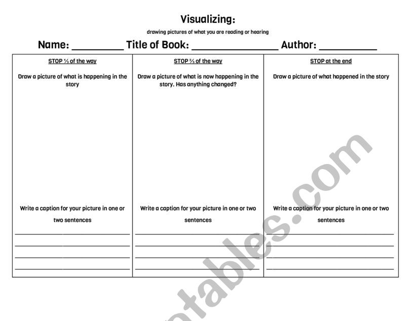 Visualization Worksheet worksheet