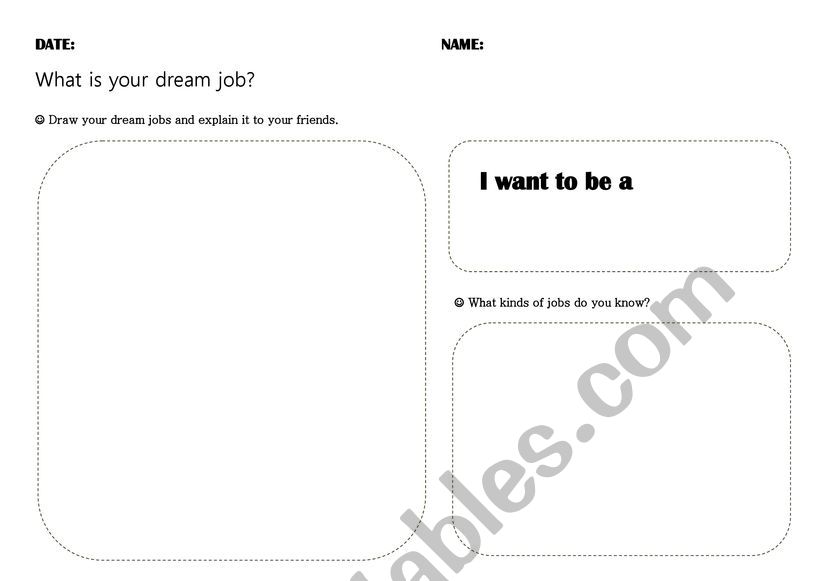 Dream job - ESL worksheet by arina84