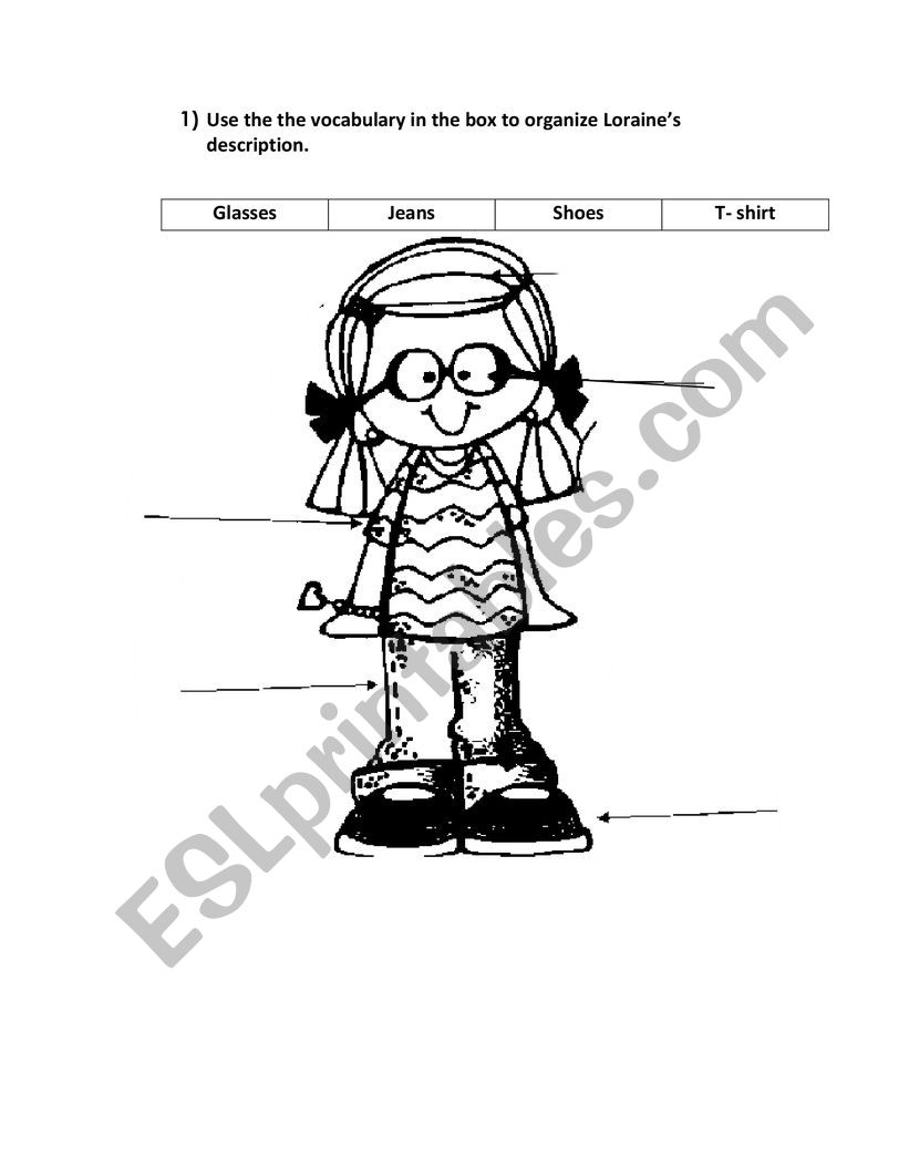 What are you wearing worksheet