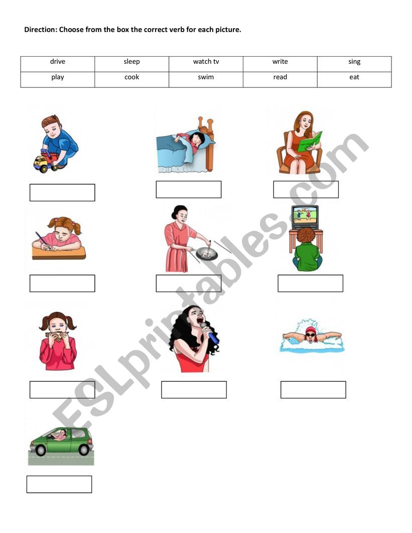 basic verbs worksheet worksheet