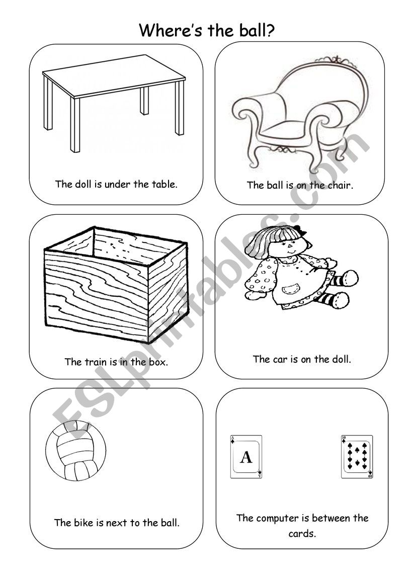 Wheres the ball? worksheet