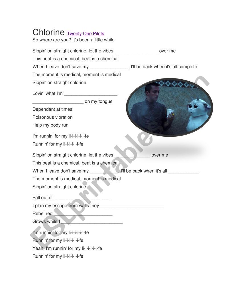 Chlorine 21 Pilots Activity Handout