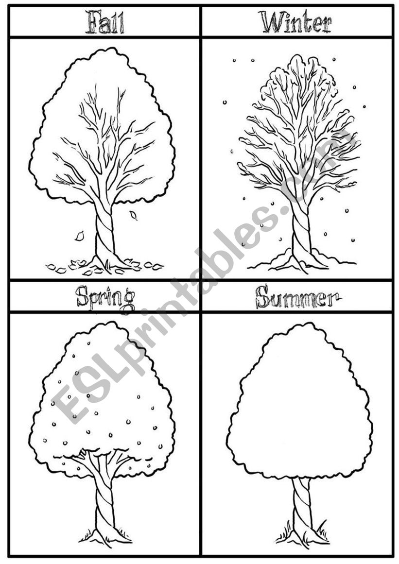 seasons printable worksheet