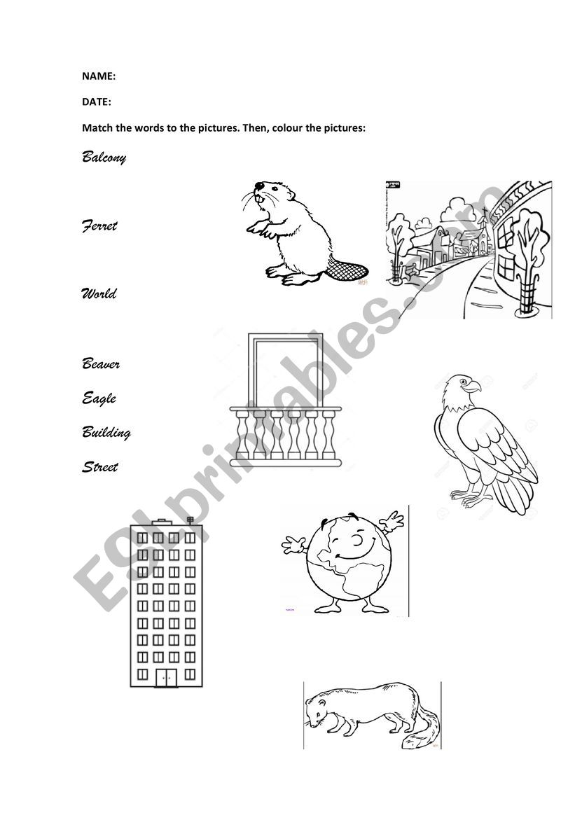 vocabulary and the time worksheet