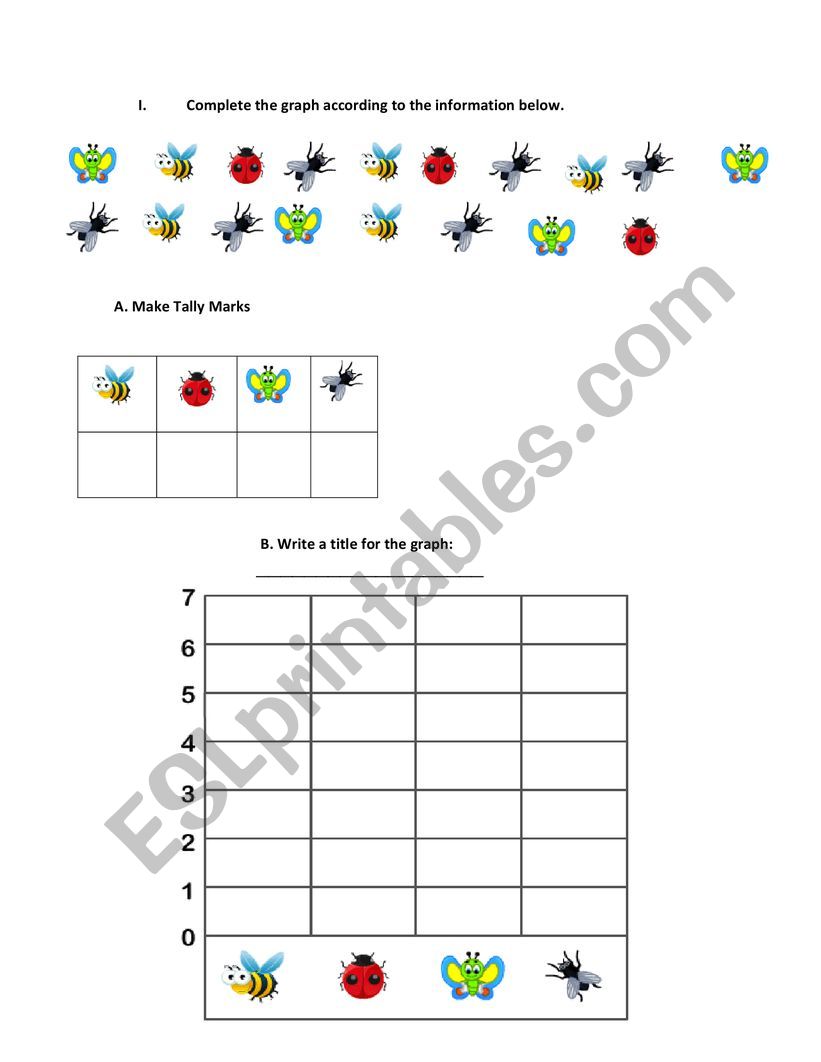 graph according to the information below - ESL worksheet by Nespina77