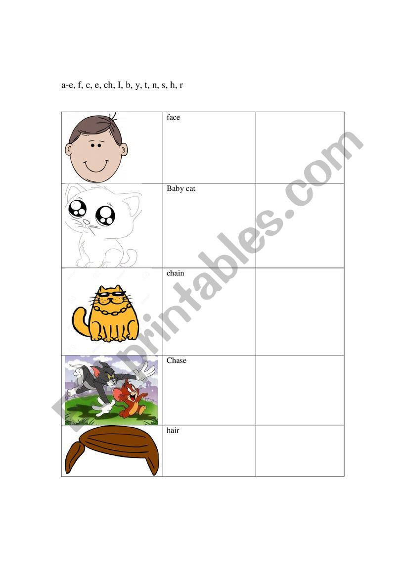 aNIMALS worksheet