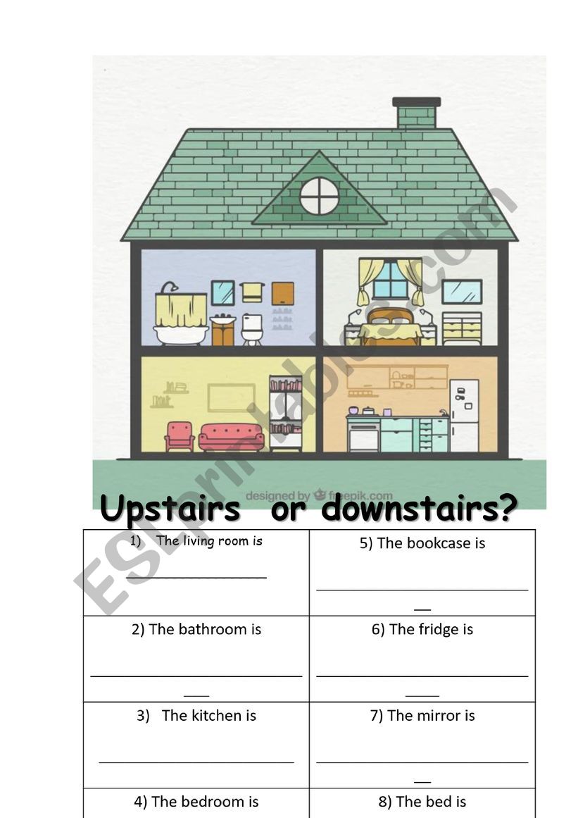 Upstairs or downstairs? worksheet