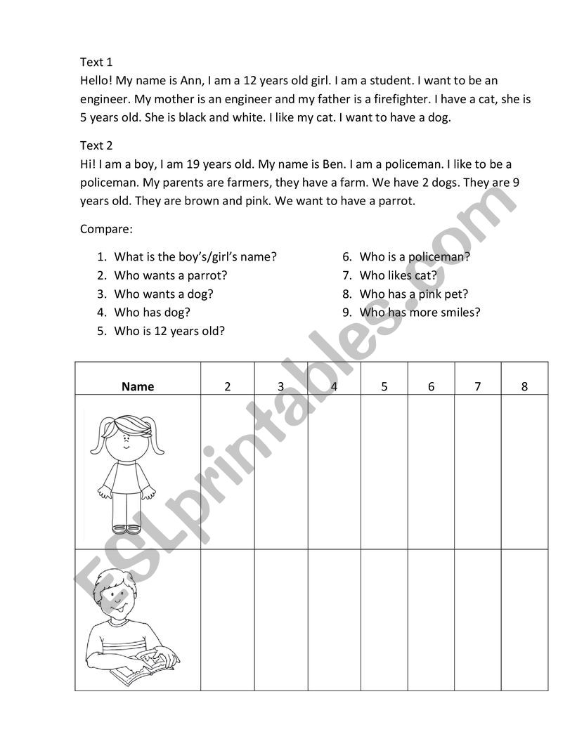 To be - To have  worksheet