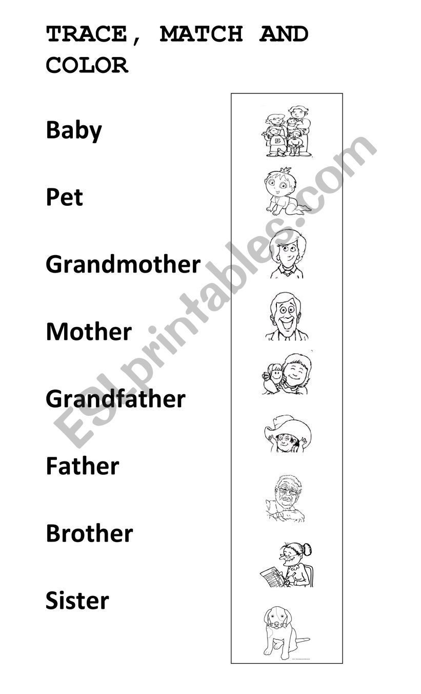 The family worksheet