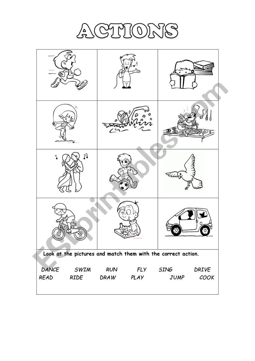 ACTIONS worksheet