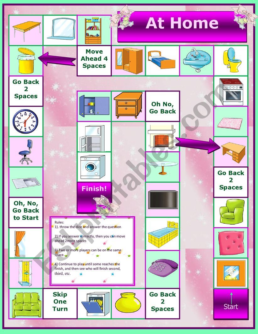 Rooms worksheet