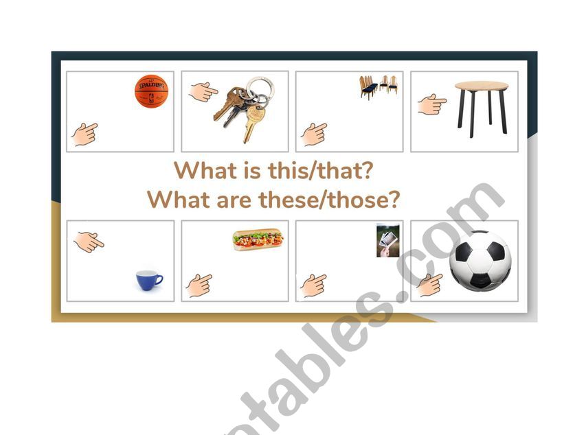 Demonstratives worksheet