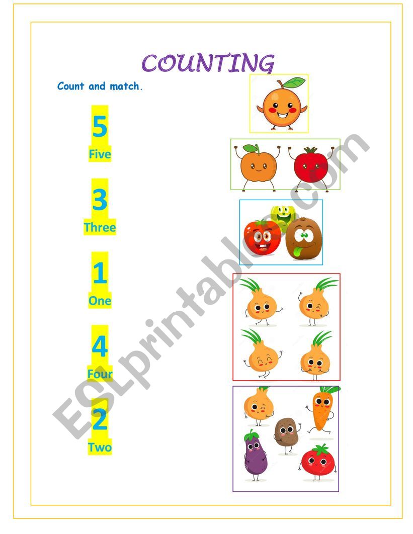 Counting  worksheet