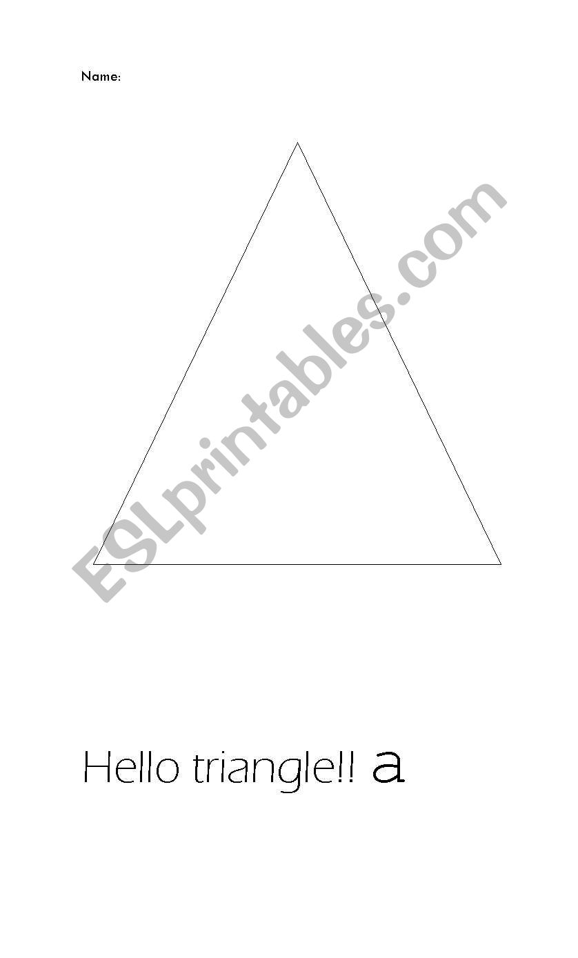 hello triangle worksheet